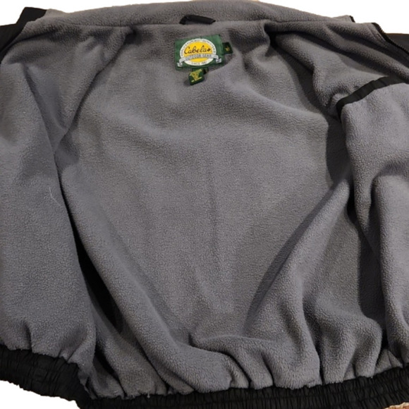 Cabela's Outdoor Gear Black With Gray Liner Winter Coat - Picture 8 of 9